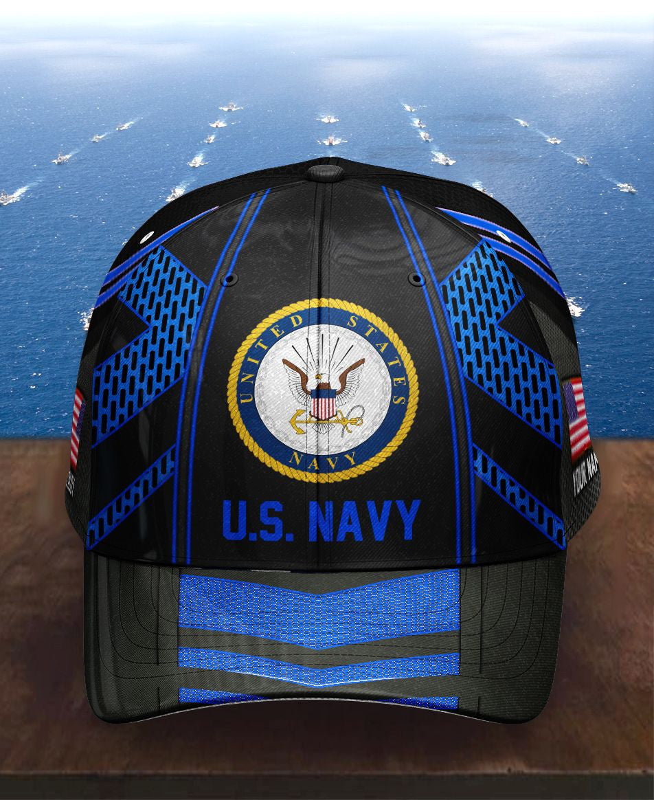 Military - Personalized U.S. Navy 12 Cap - Trucker Hats Custom Hats Gifts For Men & Women