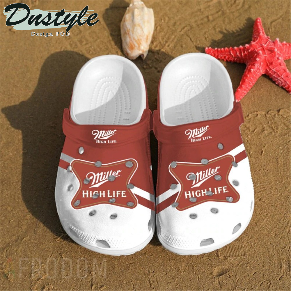 Miller High Life Beer Crocs Crocband Clogs Shoes Comfortable For Men Women and Kids