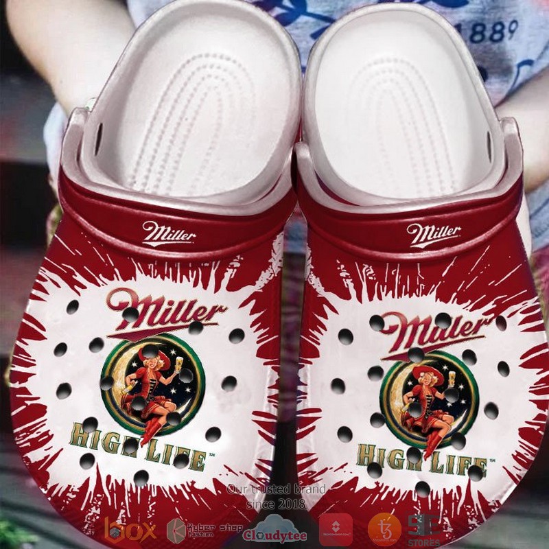 Miller High Life Beer Crocs Crocband Clogs Shoes Comfortable For Men Women and Kids