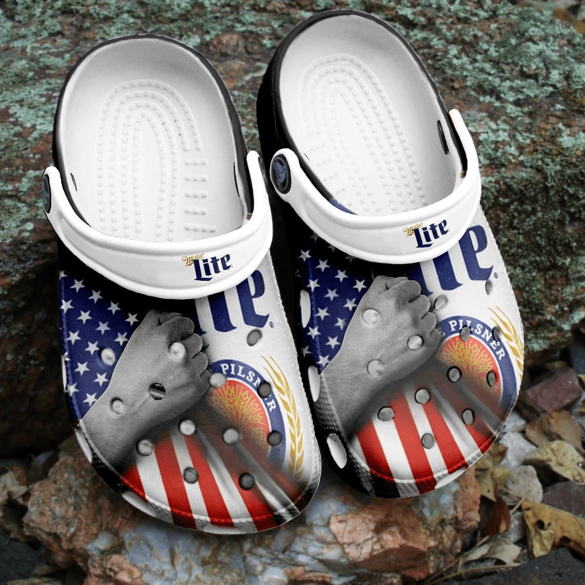 Miller Lite Beer Clogs Crocband Crocs Comfortable Shoes For Men Women