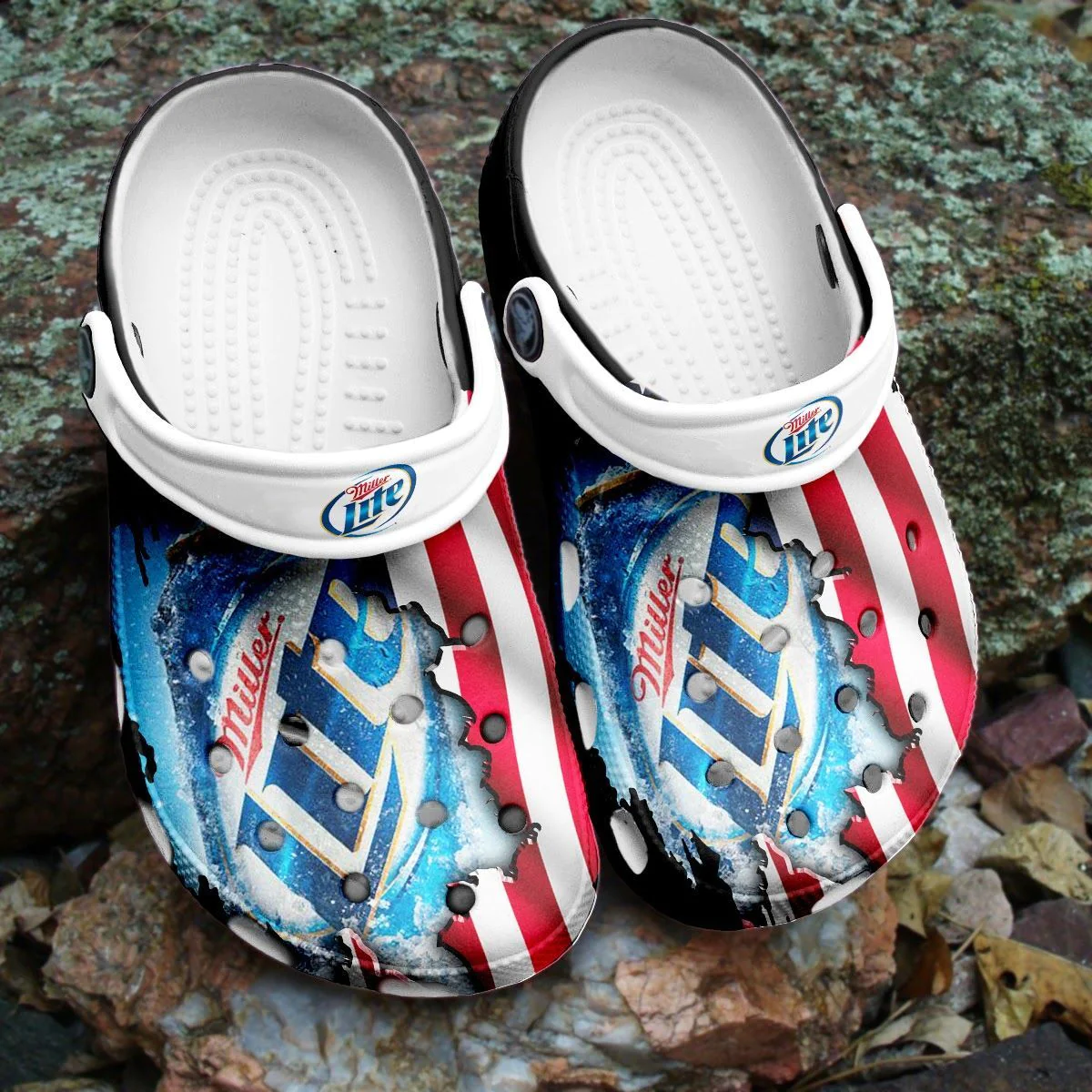 Miller Lite Beer Crocs Clogs Comfortable Shoes Crocband For Men Women