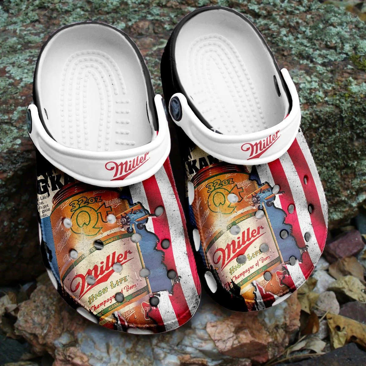 Miller Lite Beer Shoes Comfortable Crocband Clogs For Men Women