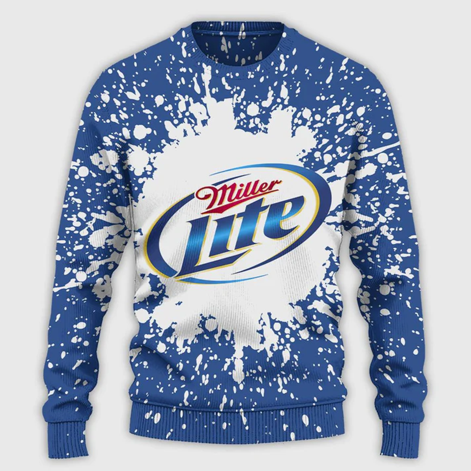 Miller Lite Tie Dye Ugly Sweatshirt