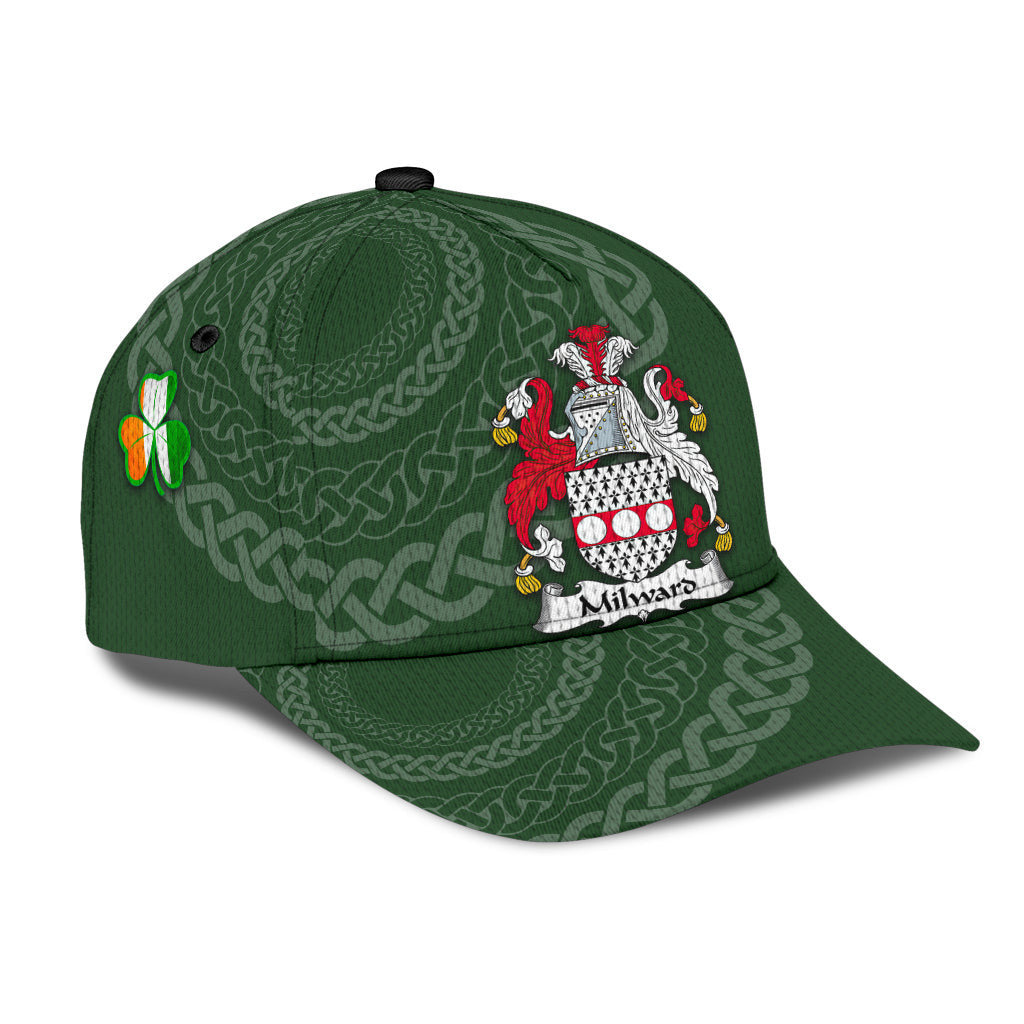 Milward Coat Of Arms - Irish Family Crest St Patrick's Day Hat Classic Cap Trucker Hats Custom Hats Gifts For Men & Women