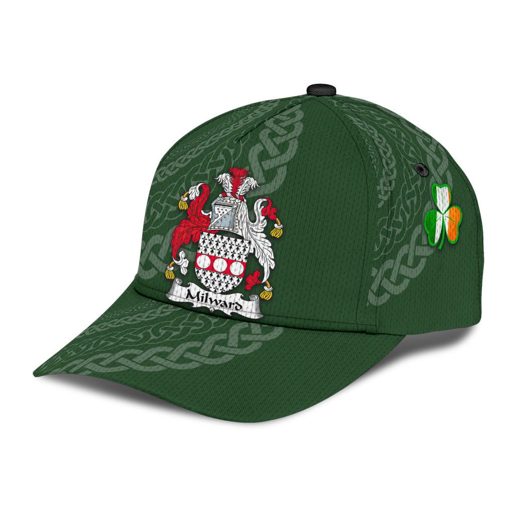 Milward Coat Of Arms - Irish Family Crest St Patrick's Day Hat Classic Cap Trucker Hats Custom Hats Gifts For Men & Women