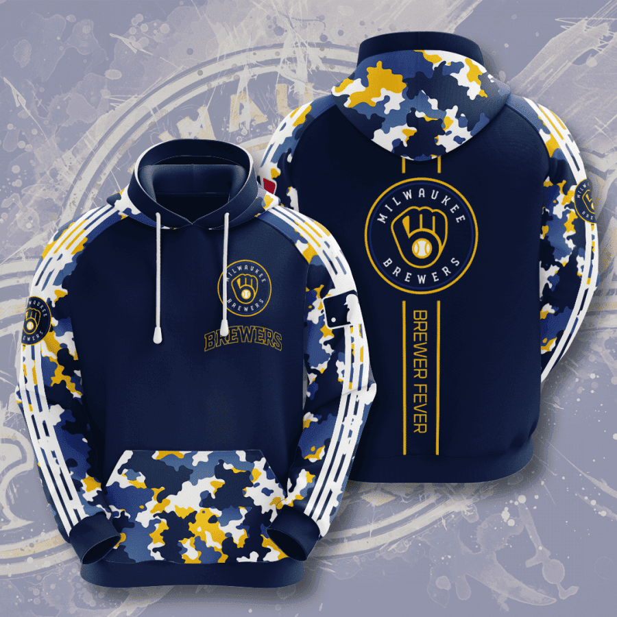Milwaukee Brewers 3D All Over Print Hoodie, Zip Hoodie