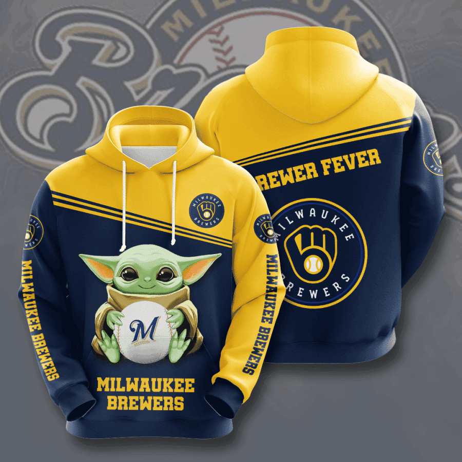 Milwaukee Brewers 3D All Over Print Hoodie, Zip Hoodie