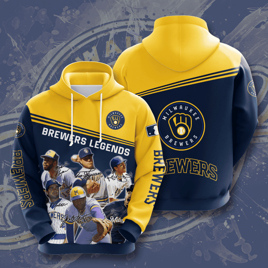 Milwaukee Brewers 3D All Over Print Hoodie, Zip Hoodie