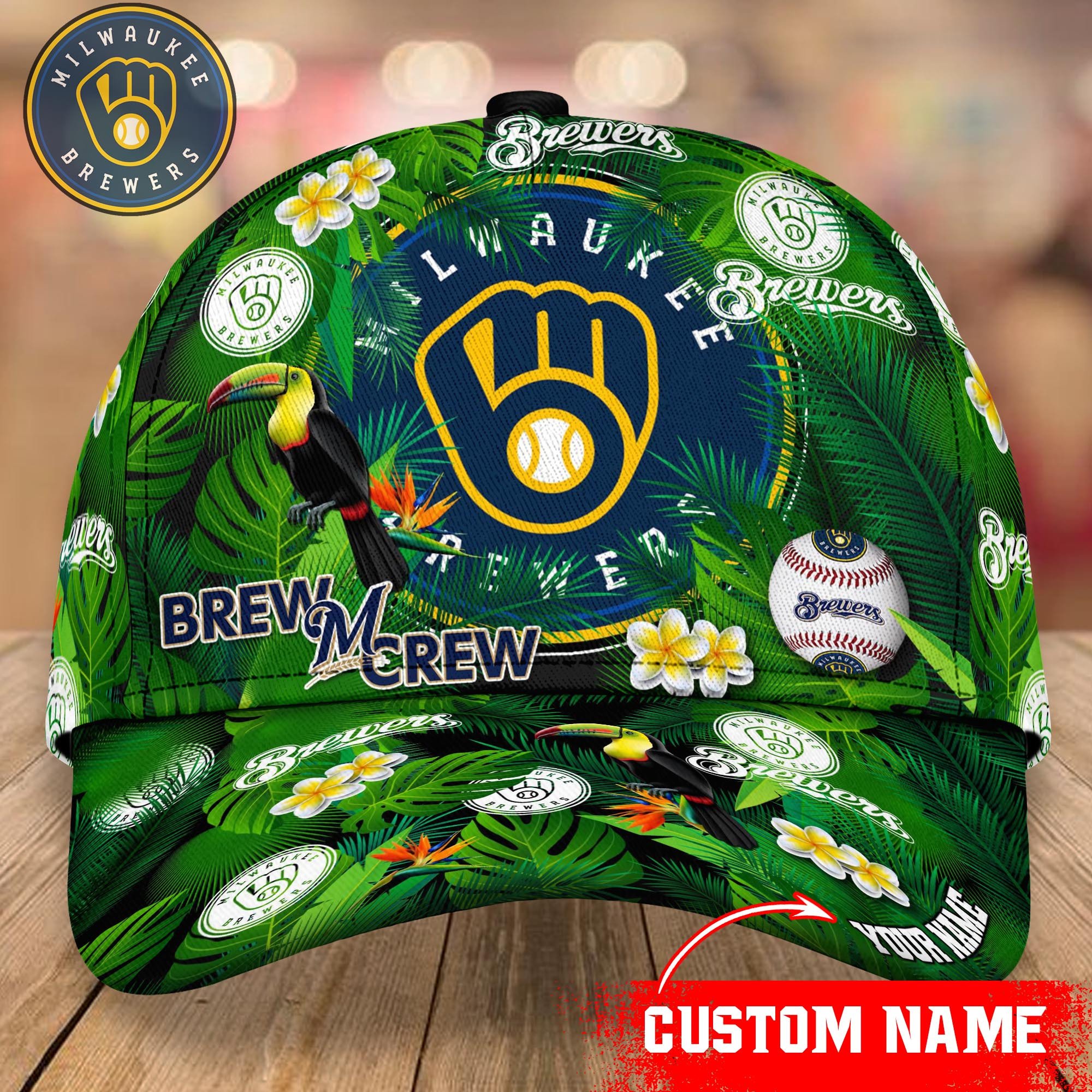 Milwaukee Brewers Custom Name Classic, Baseball Caps Trucker Hats Custom Hats Gifts For Men & Women