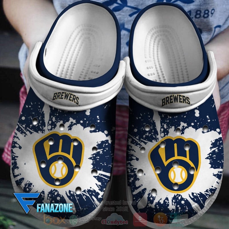 Milwaukee Brewers MLB Sport Crocs Clogs Crocband Shoes Comfortable For Men Women and Kids