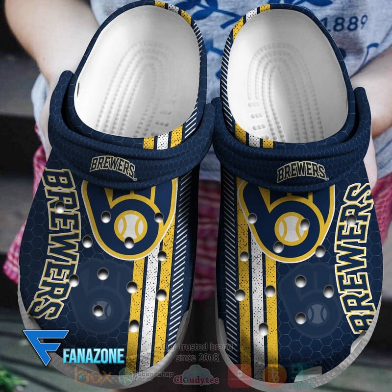Milwaukee Brewers MLB Sport Crocs Clogs Crocband Shoes Comfortable For Men Women and Kids