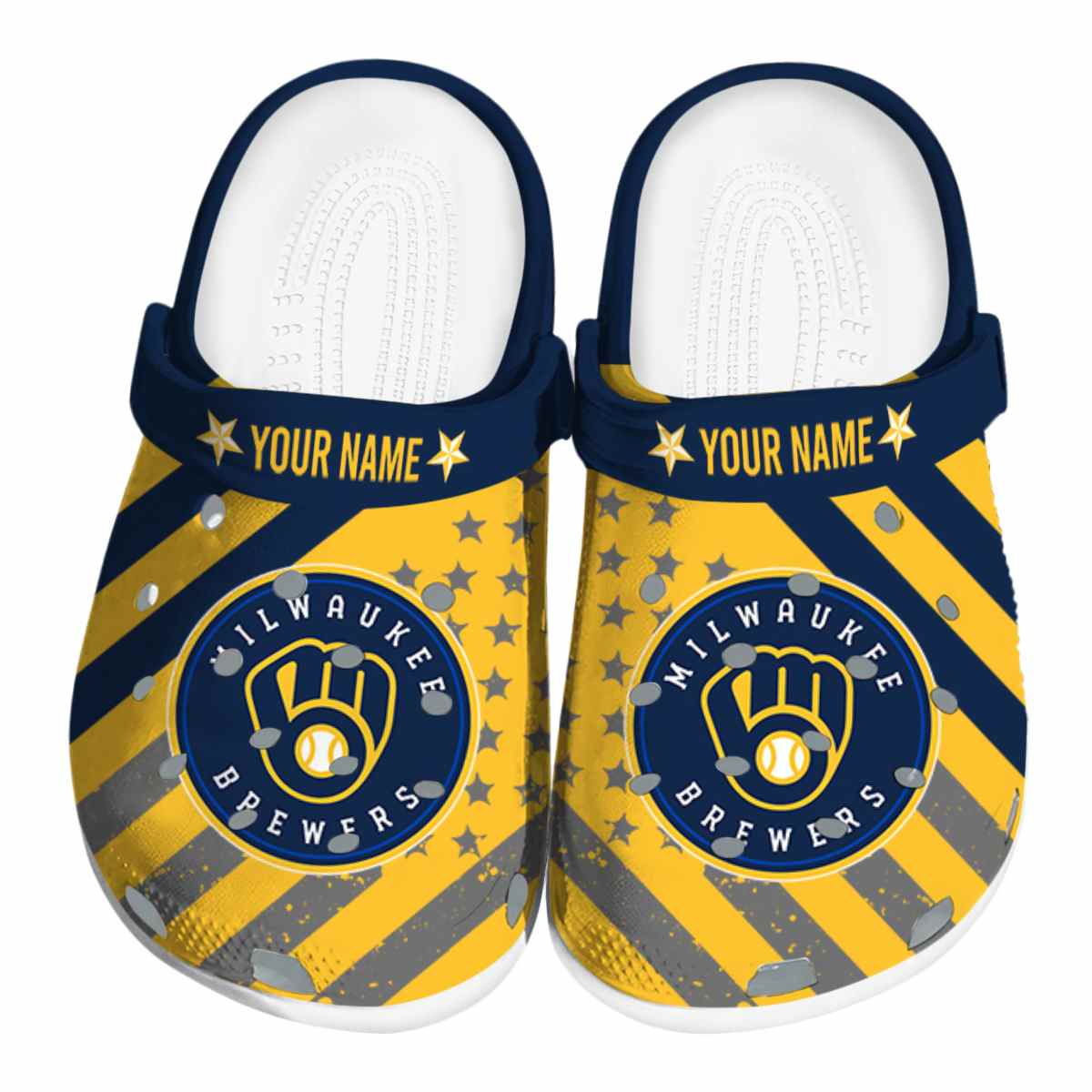 Milwaukee Brewers MLB Sport Crocs Crocband Clogs Shoes Comfortable For Men Women and Kids