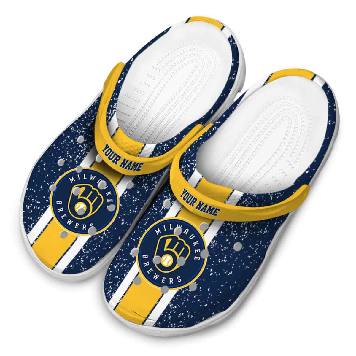 Milwaukee Brewers MLB Sport Crocs Crocband Clogs Shoes Comfortable For Men Women and Kids - Image 4