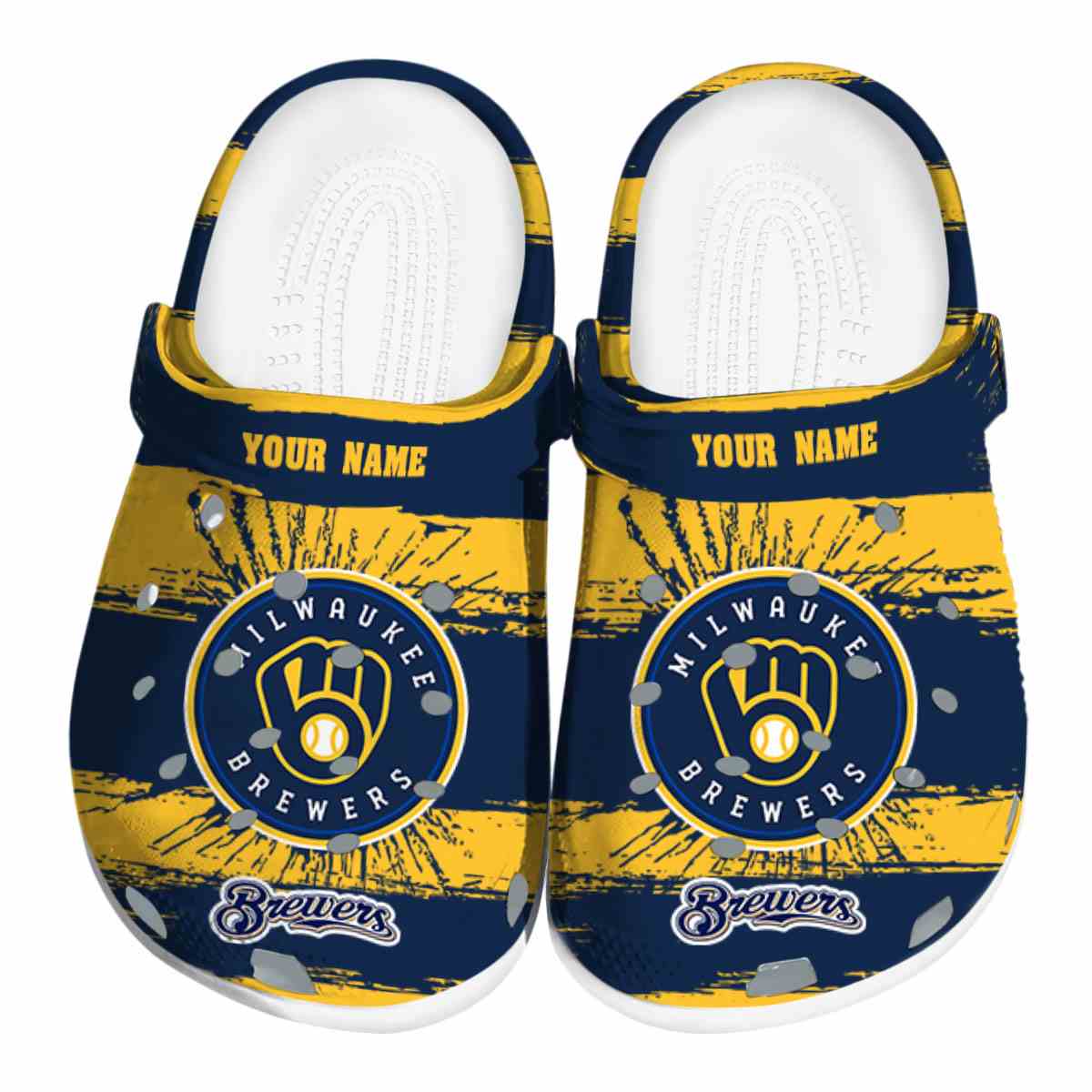Milwaukee Brewers MLB Sport Crocs Crocband Clogs Shoes Comfortable For Men Women and Kids