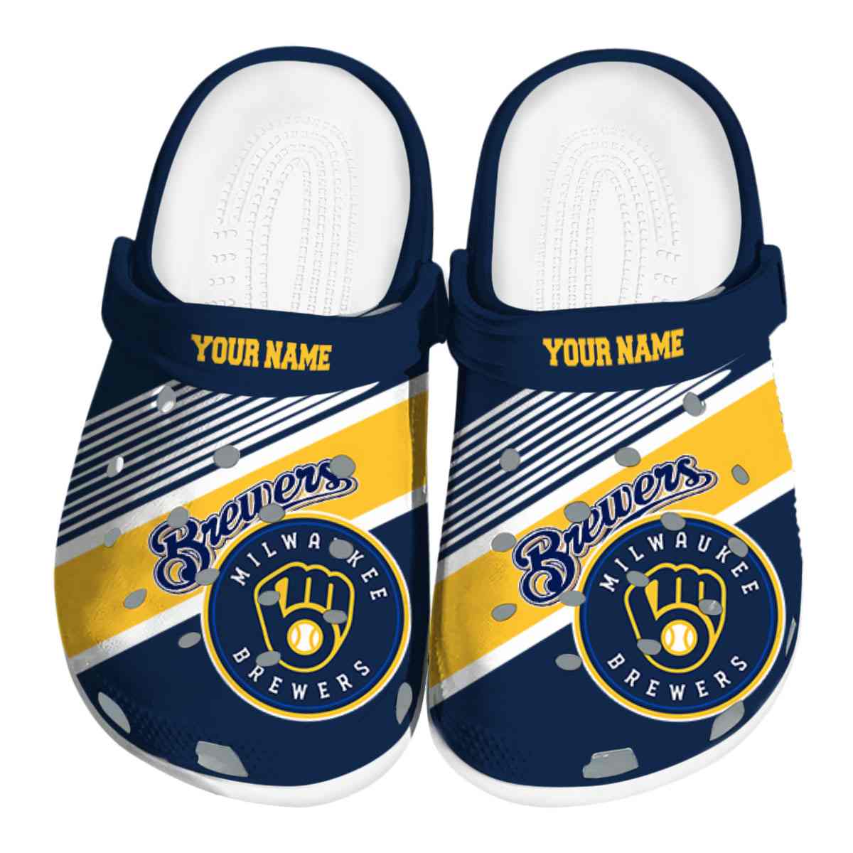 Milwaukee Brewers MLB Sport Crocs Crocband Clogs Shoes Comfortable For Men Women and Kids