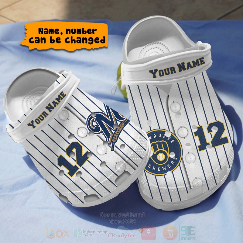 Milwaukee Brewers MLB Sport Crocs Crocband Clogs Shoes Comfortable For Men Women and Kids