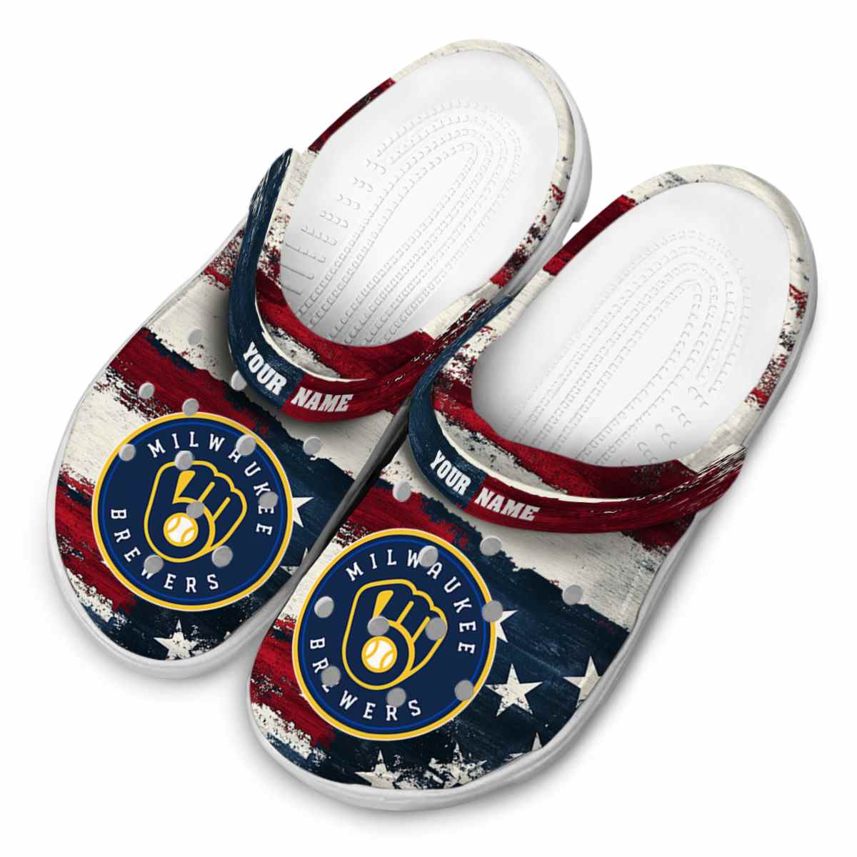 Milwaukee Brewers MLB Sport Crocs Crocband Clogs Shoes Comfortable For Men Women and Kids - Image 4