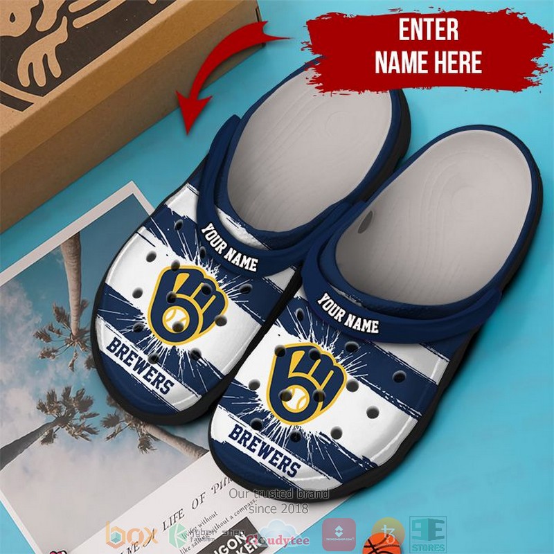 Milwaukee Brewers MLB Sport Crocs Crocband Clogs Shoes Comfortable For Men Women and Kids