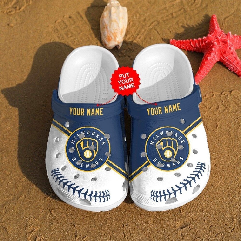 Milwaukee Brewers MLB Sport Crocs Crocband Clogs Shoes Comfortable For Men Women and Kids