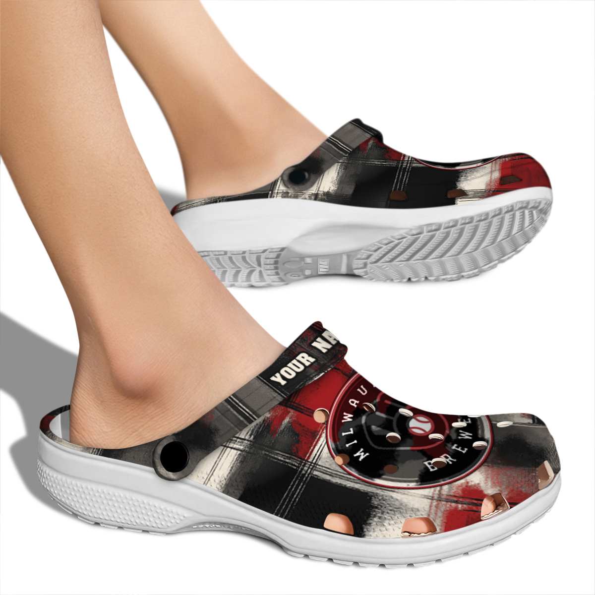 Milwaukee Brewers MLB Sport Crocs Crocband Clogs Shoes Comfortable For Men Women and Kids - Image 2