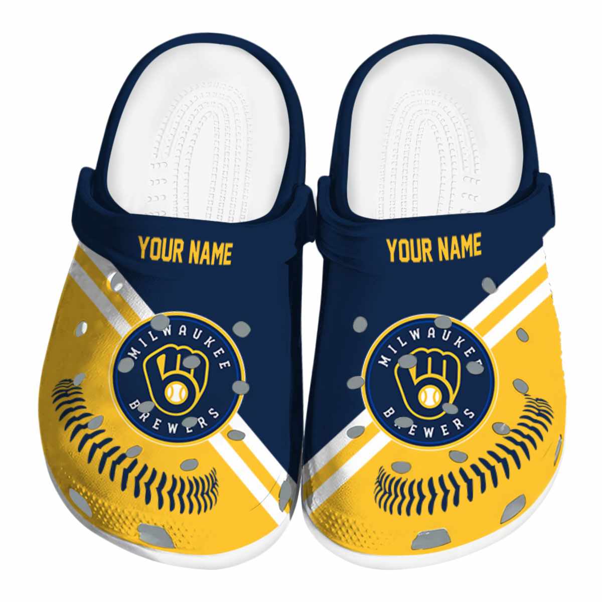 Milwaukee Brewers MLB Sport Crocs Crocband Clogs Shoes Comfortable For Men Women and Kids