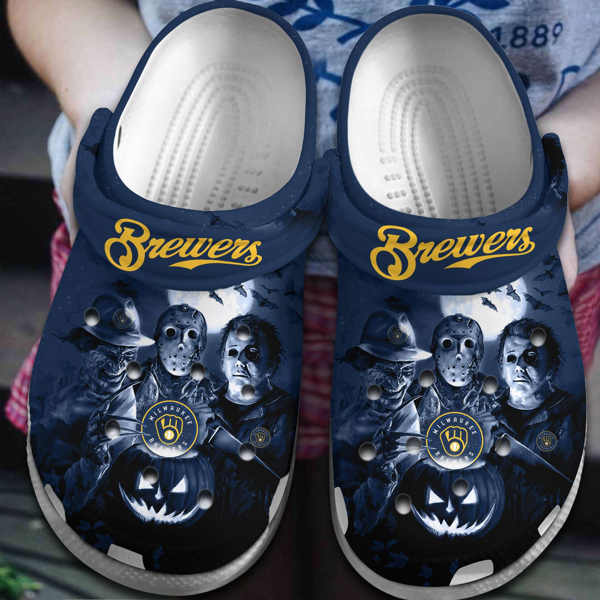 Milwaukee Brewers MLB Sport Crocs Crocband Clogs Shoes Comfortable For Men Women and Kids