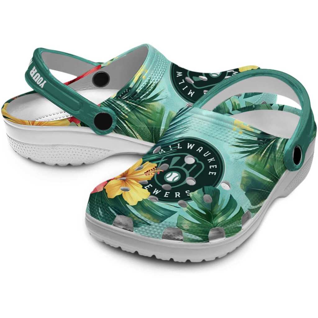 Milwaukee Brewers Tropical Vibes ClogTVC1801970 - Image 3