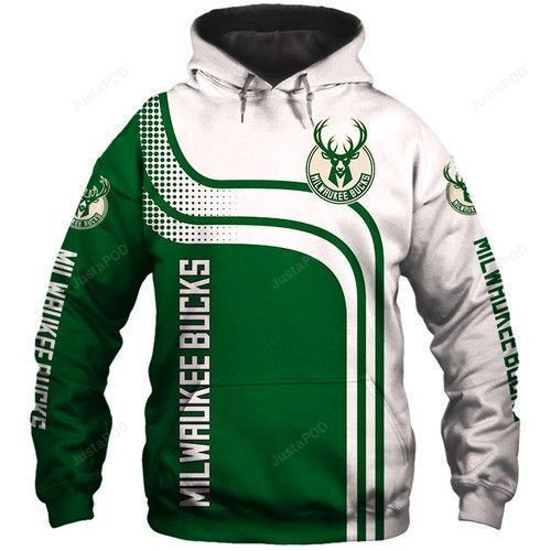 Milwaukee Bucks 3D All Over Print Hoodie, Zip Hoodie