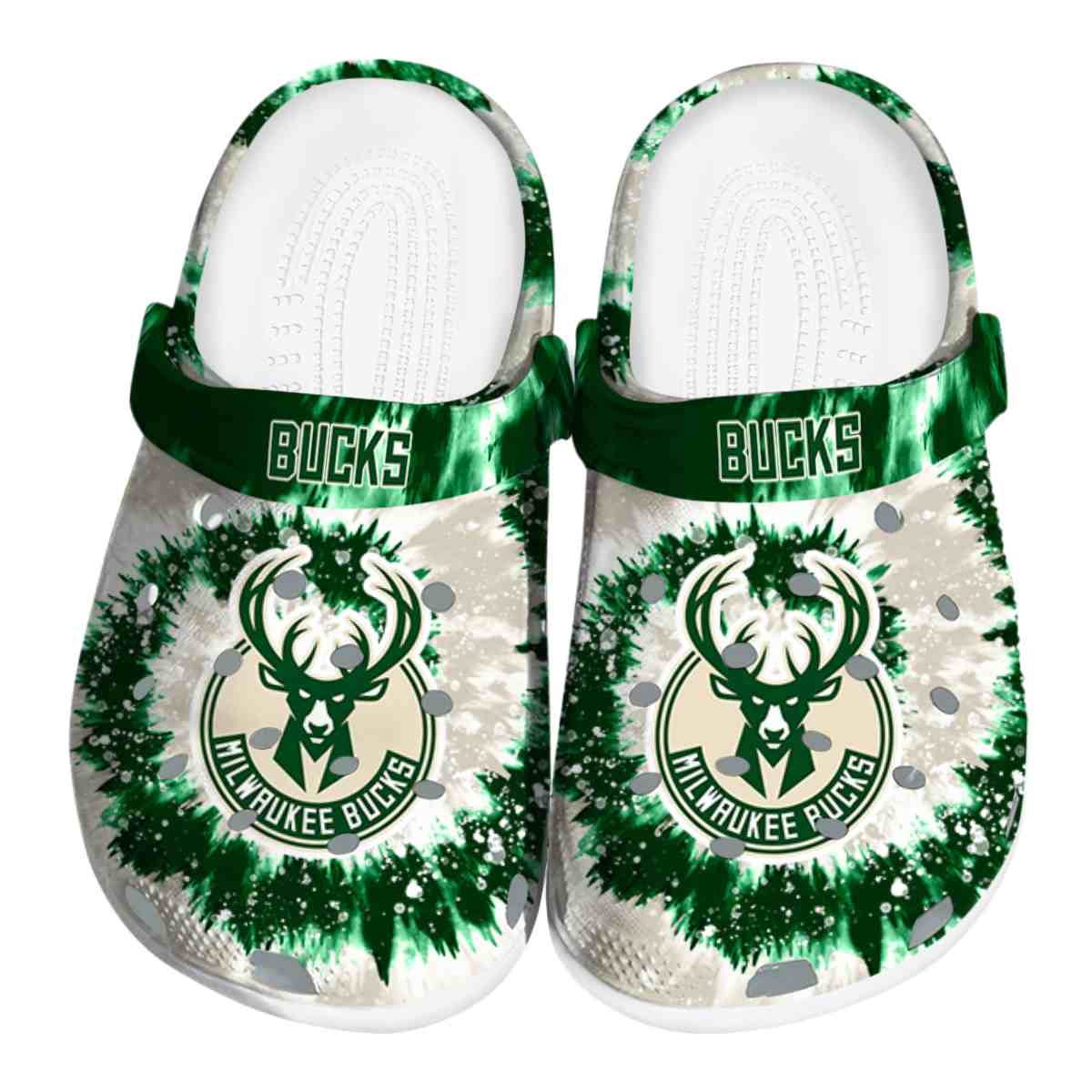 Milwaukee Bucks NBA Sport Crocs Crocband Clogs Shoes Comfortable For Men Women and Kids