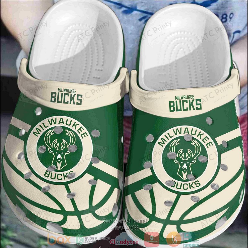 Milwaukee Bucks NBA Sport Crocs Crocband Clogs Shoes Comfortable For Men Women and Kids