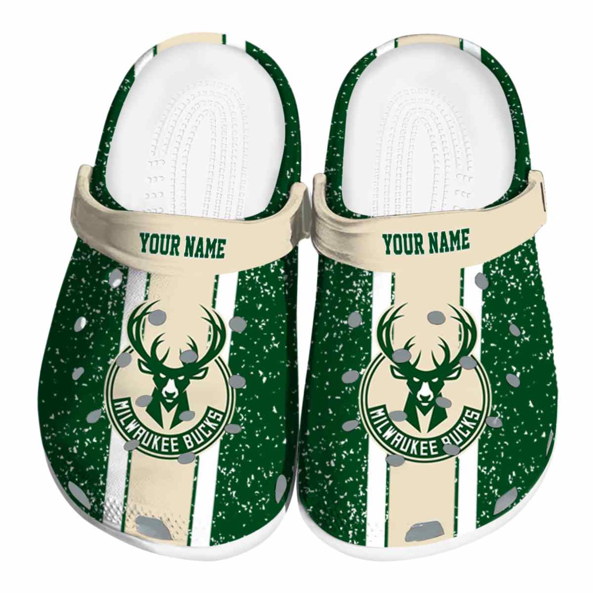 Milwaukee Bucks NBA Sport Crocs Crocband Clogs Shoes Comfortable For Men Women and Kids