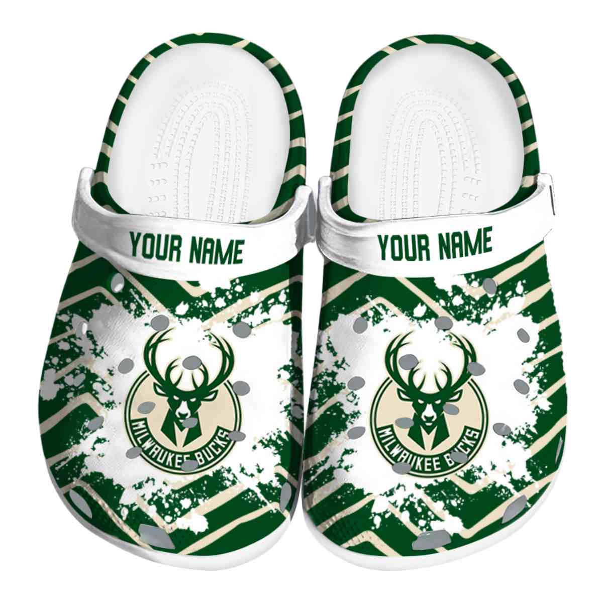 Milwaukee Bucks NBA Sport Crocs Crocband Clogs Shoes Comfortable For Men Women and Kids