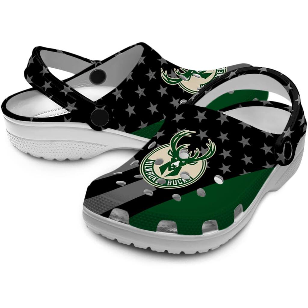 Milwaukee Bucks Stellar Stripes Theme ClogTVC1801710 - Image 3