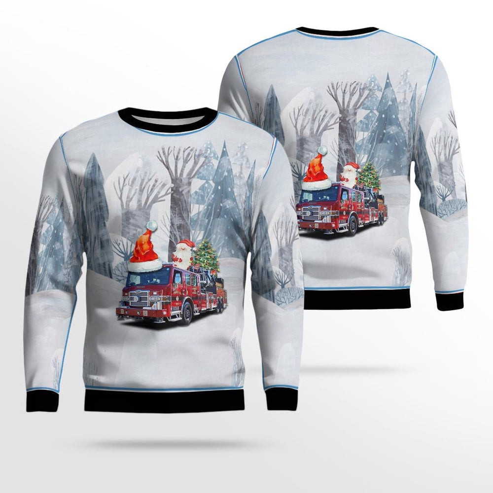 Milwaukee Wisconsin Milwaukee Fire Department Christmas Ugly Sweater Christmas Unisex Sweaters Gift For Christmas