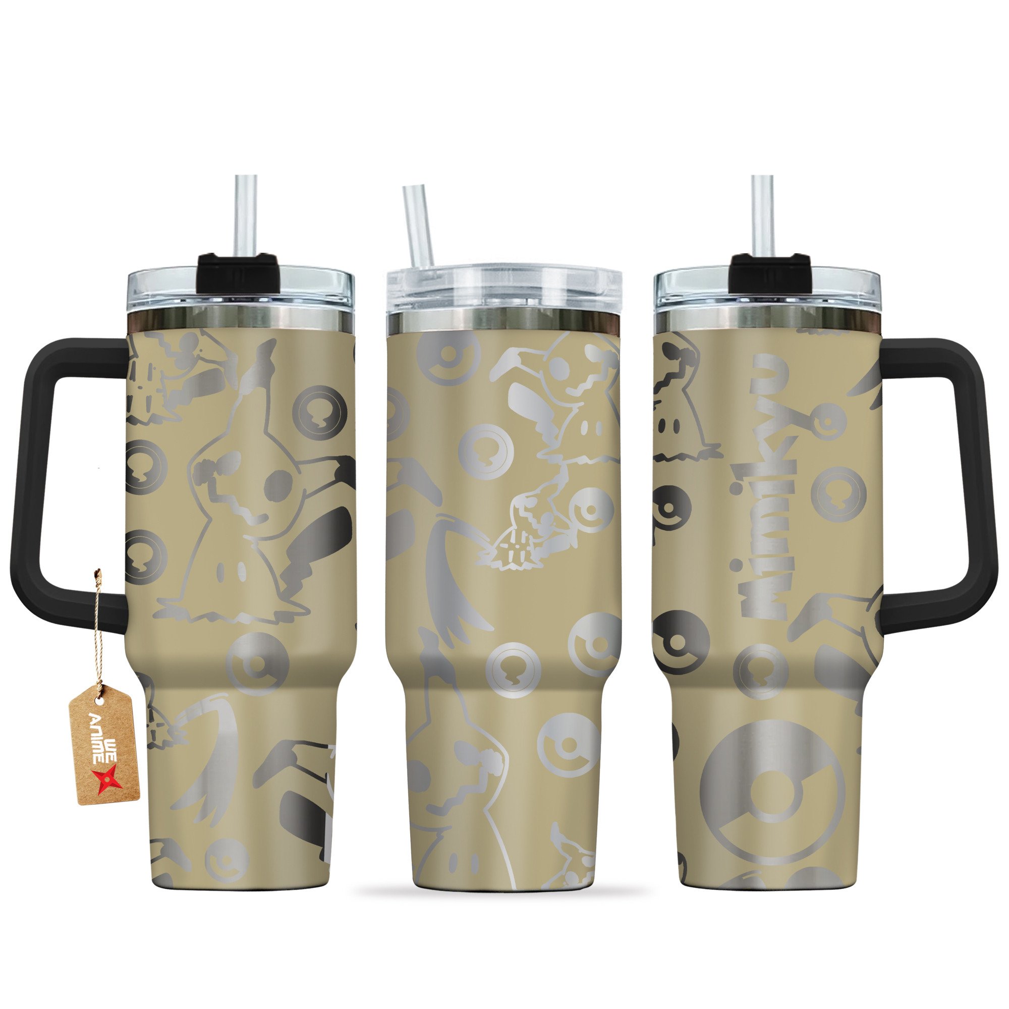Mimikyu Pokemon Anime Custom Stanley Cup 40 oz 30 oz Tumbler With HandleTVC2301142