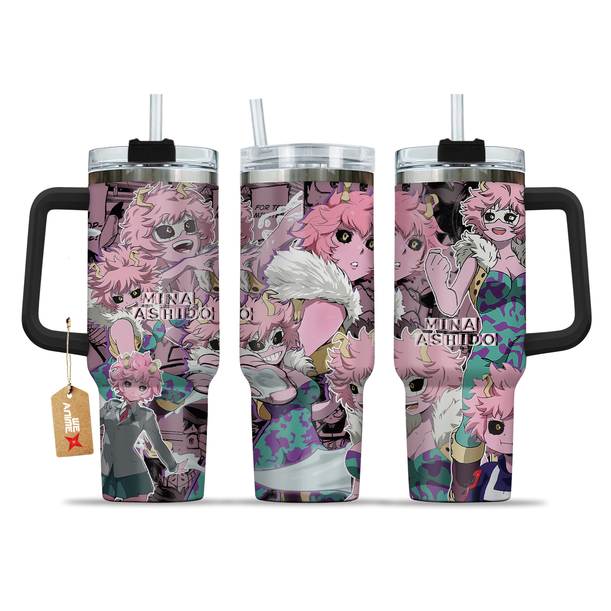 Mina Ashido Boku no Hero Academia Anime Custom Stanley Cup 40 oz 30 oz Tumbler With HandleTVC2301207