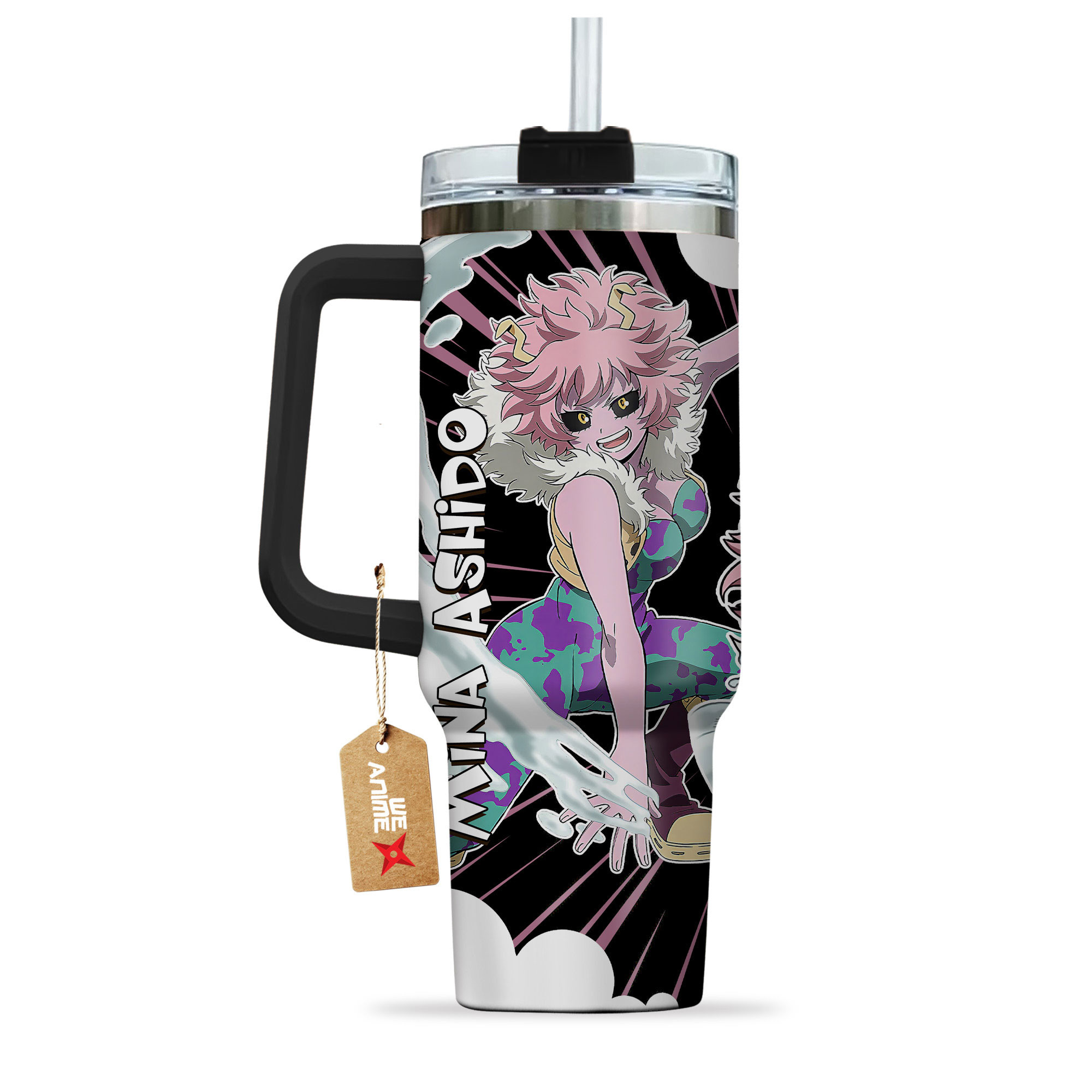 Mina Ashido My Hero Academia Anime Custom Stanley Cup 40 oz 30 oz Tumbler With HandleTVC2301153 - Image 4