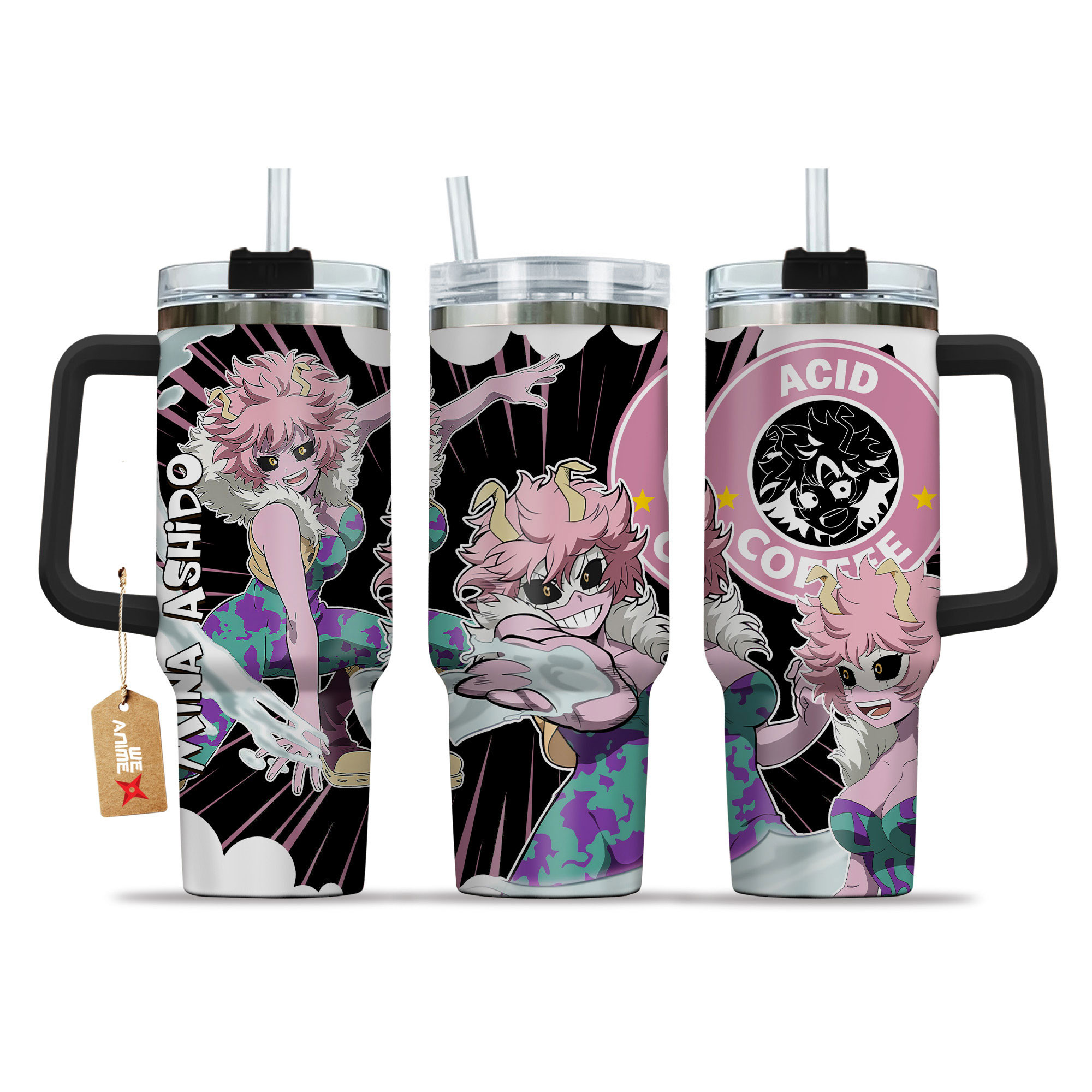 Mina Ashido My Hero Academia Anime Custom Stanley Cup 40 oz 30 oz Tumbler With HandleTVC2301153