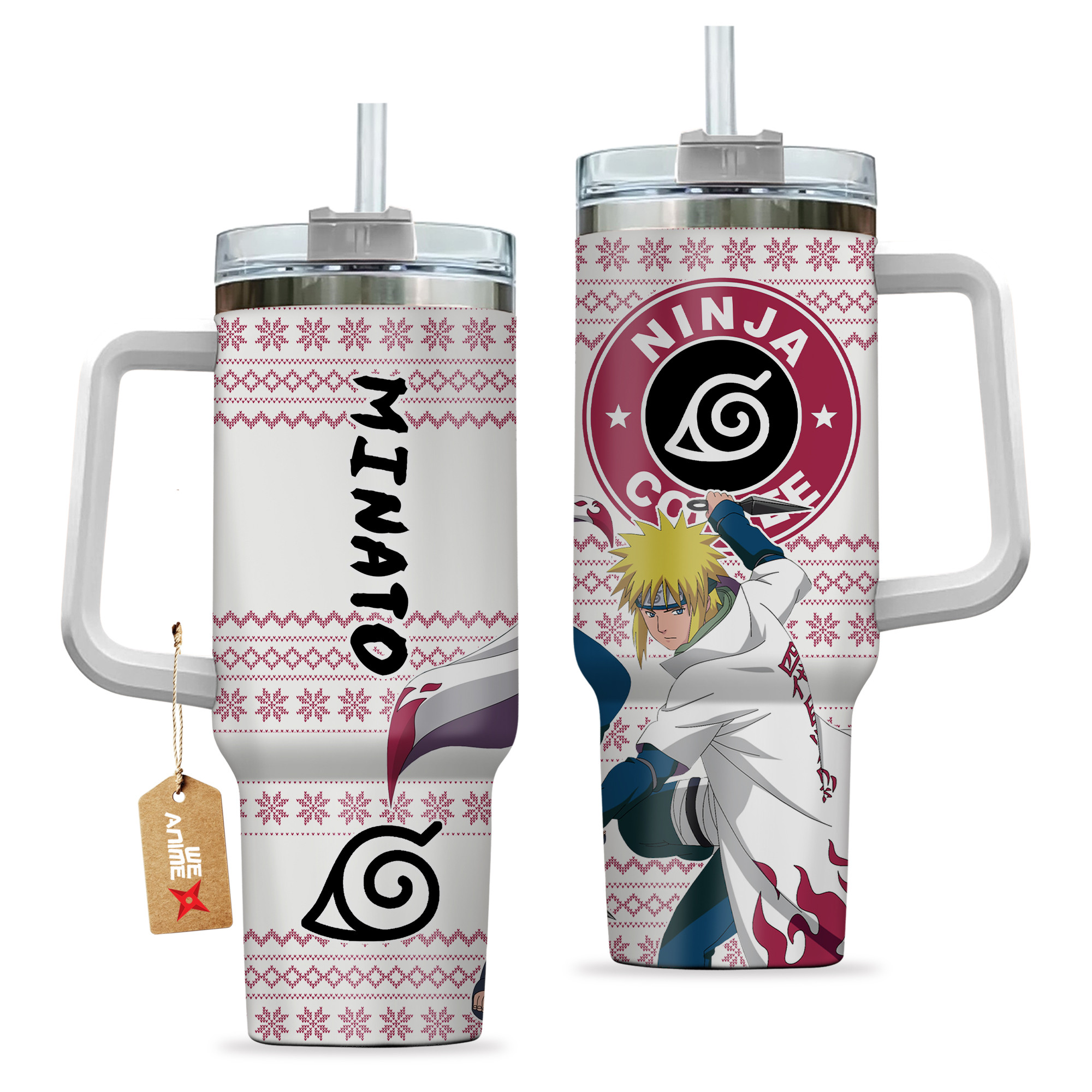 Minato Namikaze Naruto Anime Custom Stanley Cup 40 oz 30 oz Tumbler With HandleTVC2301162 - Image 2