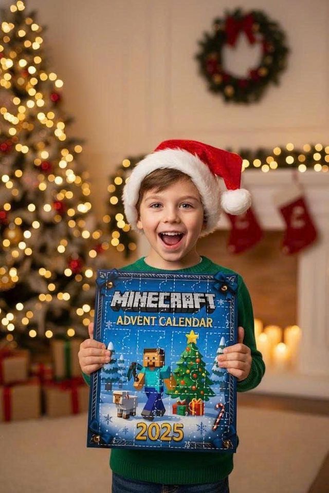 Minecraft Advent Calendar 2025 | 24 Days Countdown Box | Christmas Gift for Kids