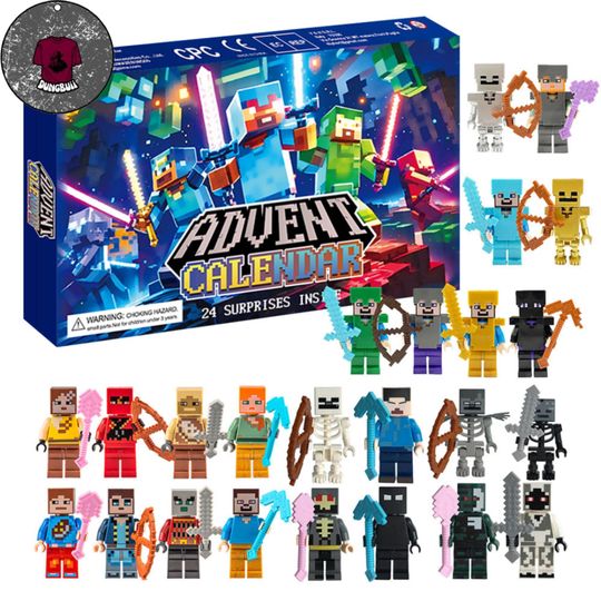 Minecraft building blocks Advent Calendar 2025, 24-Day Countdown Blind Box, Xmas gift - Image 6