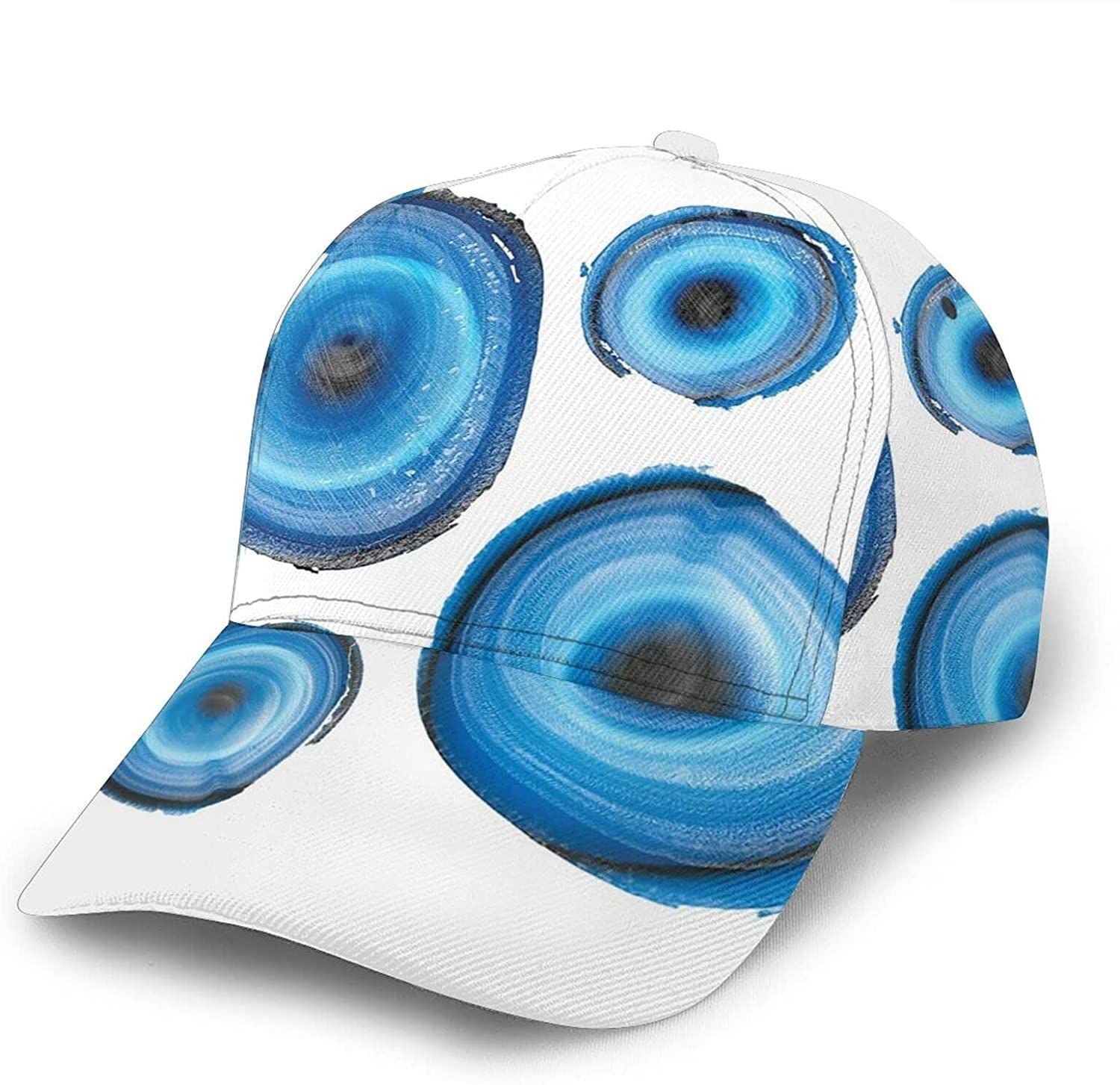 Mineral Rings Print Casual Baseball Cap Adjustable Twill Sports Dad Hats for Unisex Trucker Hats Custom Hats Gifts For Men & Women