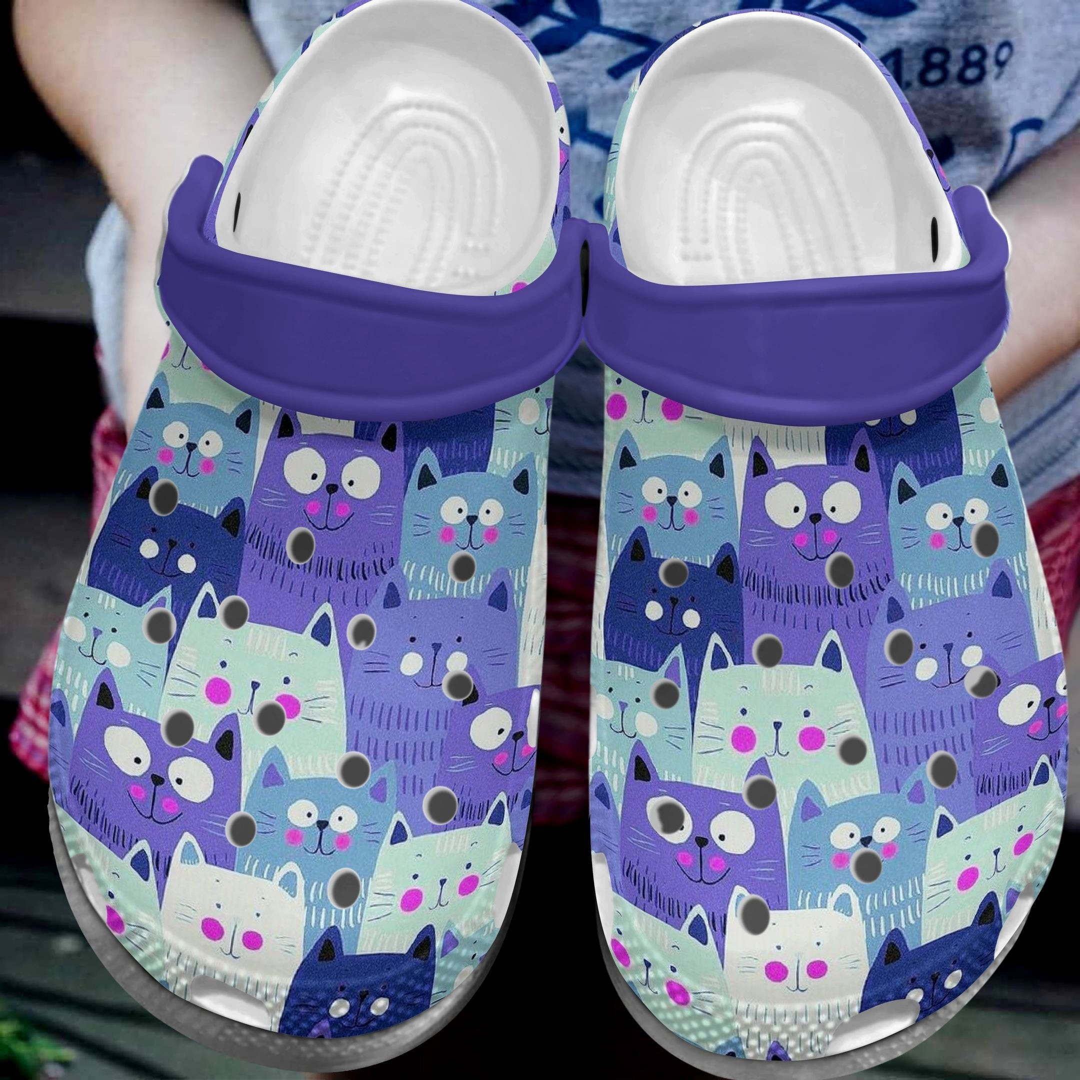 Mini Cats Shoes Crocbland Clog Birthday Gift For Kids Children