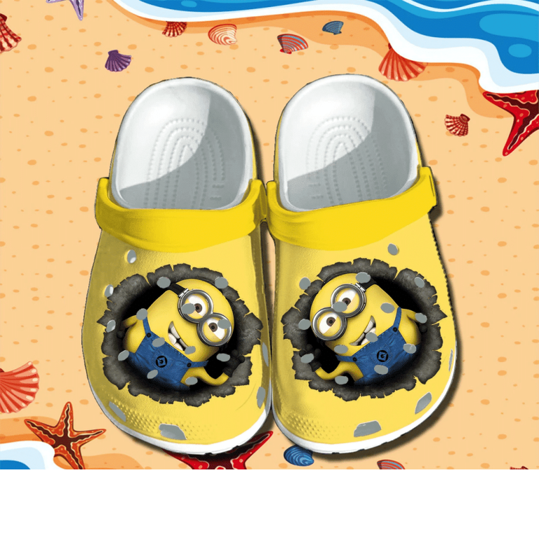 Minions Cartoon Crocs Crocband Clogs Shoes Comfortable For Men Women and Kids