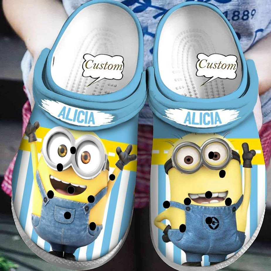 Minions Cartoon Crocs Crocband Clogs Shoes Comfortable For Men Women and Kids