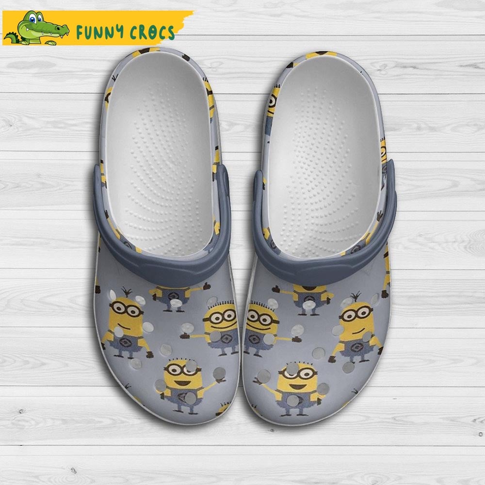 Minions Cartoon Crocs Crocband Clogs Shoes Comfortable For Men Women and Kids