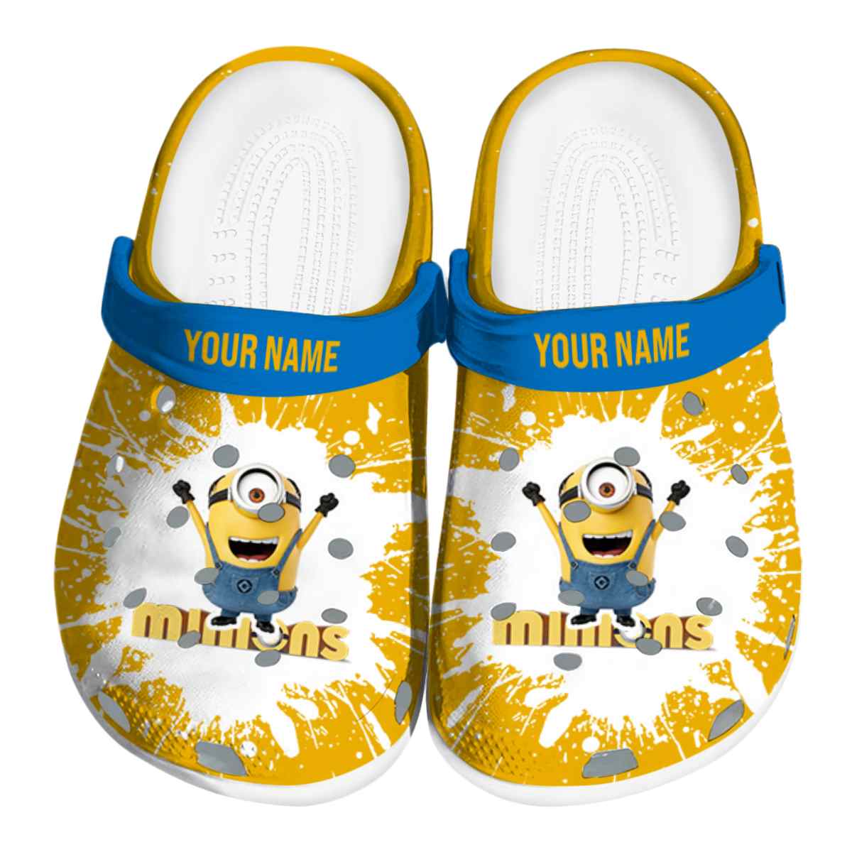 Minions Cartoon Crocs Crocband Clogs Shoes Comfortable For Men Women and Kids
