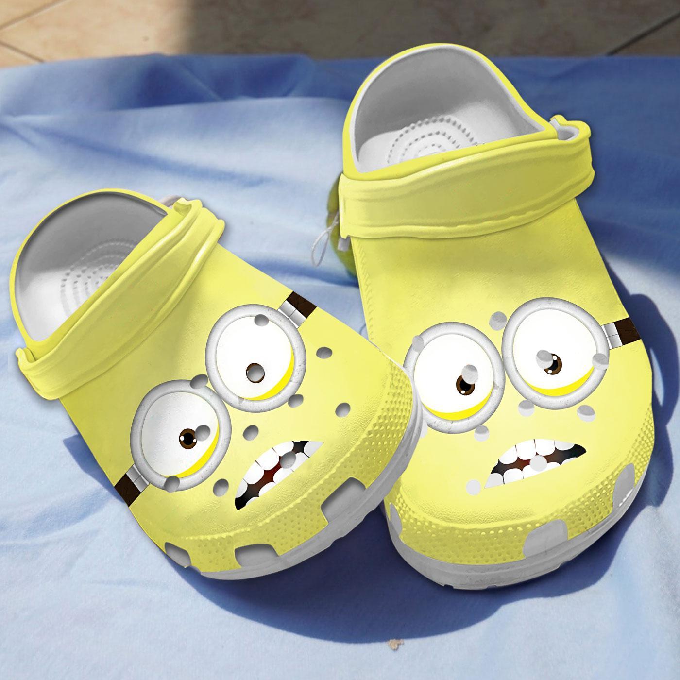 Minions Cartoon Crocs Crocband Clogs Shoes Comfortable For Men Women and Kids