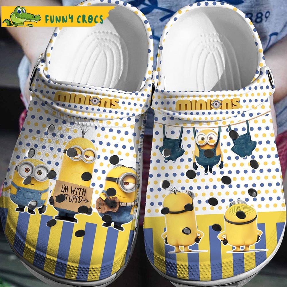 Minions Cartoon Crocs Crocband Clogs Shoes Comfortable For Men Women and Kids