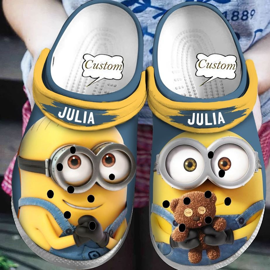 Minions Cartoon Crocs Crocband Clogs Shoes Comfortable For Men Women and Kids